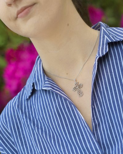 Silver Filigree Cross Pendant