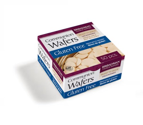 Pack of 50 Communion Wafers - Gluten Free (50 Pieces): Unleavened
