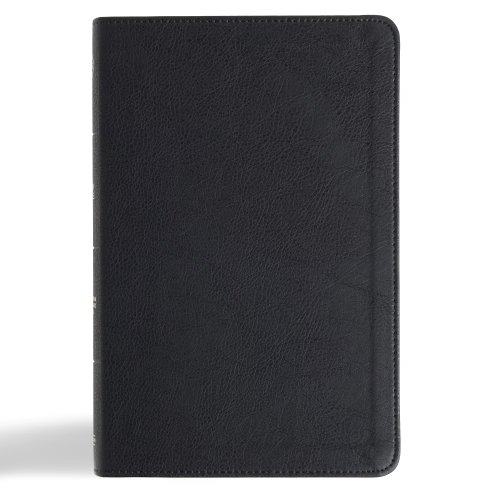 CSB Thinline Bible, Anglicised Edition, Black Leathertouch