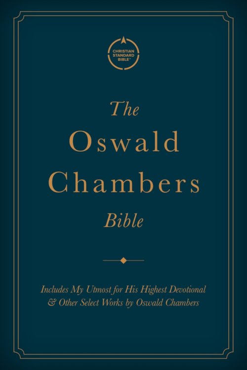 CSB Oswald Chambers Bible, Cloth Over Board