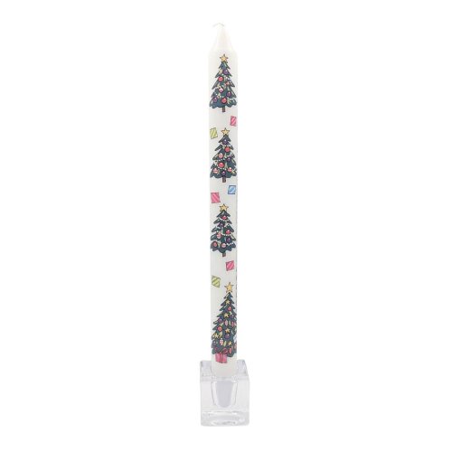 29.5cm Advent Candle: Christmas Trees - Single