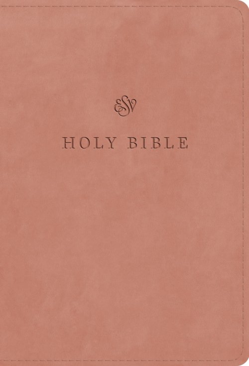ESV Large Print Compact Bible (TruTone, Blush Rose)