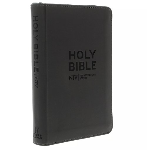 NIV Compact Bible, Charcoal, Imitation Leather and MAF Bible Donation