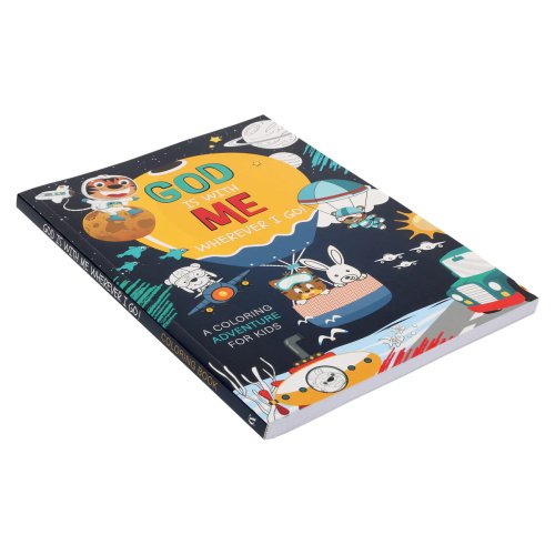 Coloring Book for Kids God is with Me wherever I Go