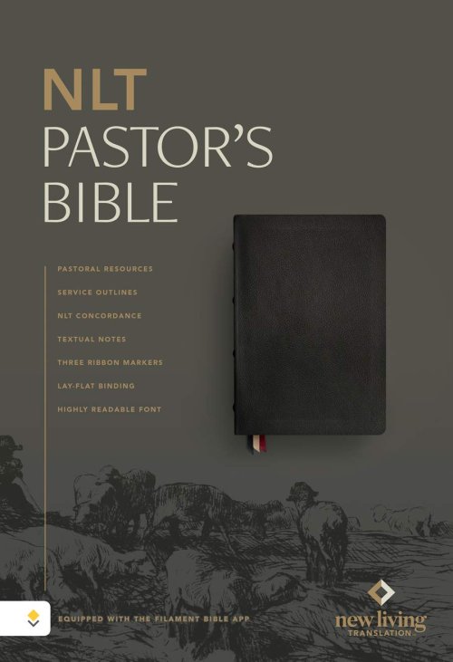 NLT Pastor's Bible, Filament Enabled (Genuine Leather, Black, Red Letter)