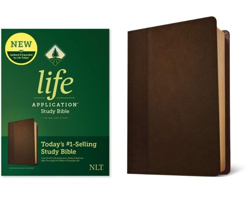 NLT Life Application Study Bible, Third Edition (LeatherLike, Dark Brown/Brown)