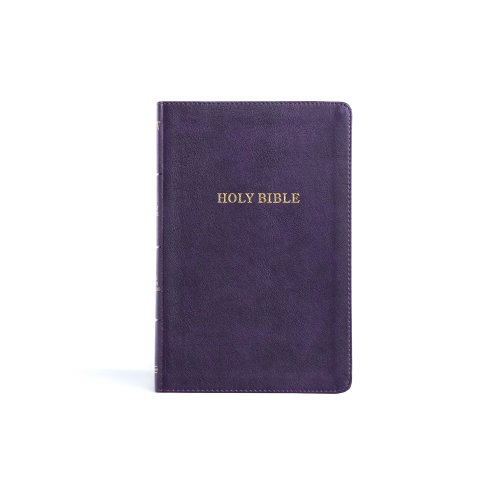 KJV Thinline Bible, Purple LeatherTouch
