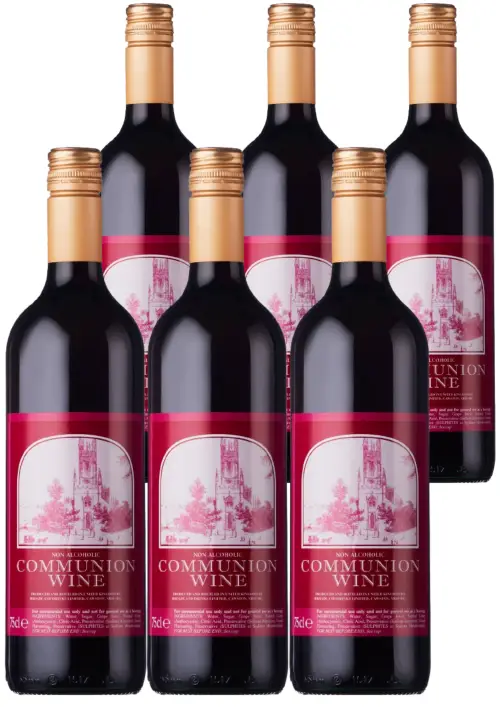 Pack of 6 Non-Alcoholic Communion Wine 75cl - Broadland Drinks