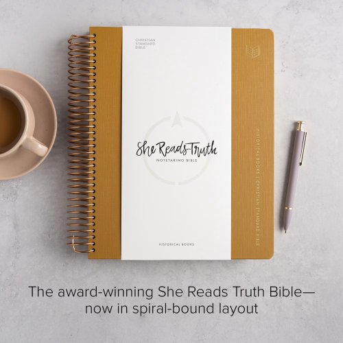 CSB She Reads Truth Spiral-Bound Notetaking Bible, Historical Books, Hardcover