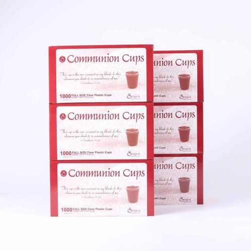 Communion Cups Clear Full Size Master Case 6 Pack (6000 Cups)