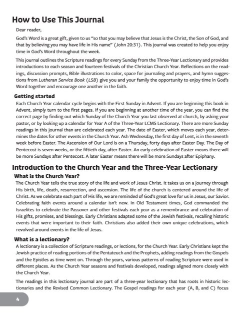 Enduring Grace: A Church Year Journal For Kids (Year A)