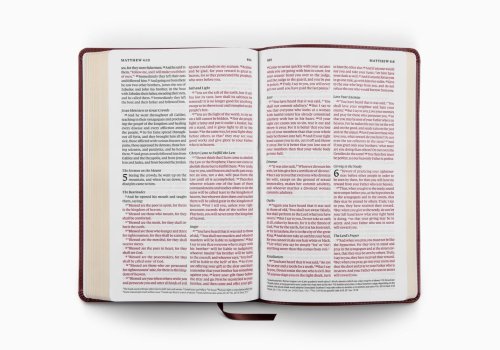 ESV Large Print Thinline Bible, Red Letter (TruTone, Mahogany)
