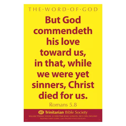 Large Scripture Poster - Ro. 5.8