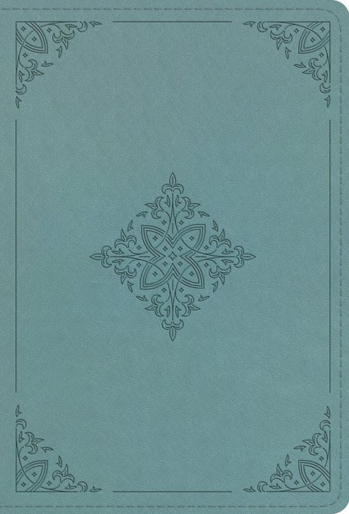 ESV Large Print Compact Bible (TruTone, Paris Sky, Fleur-de-lis Design)