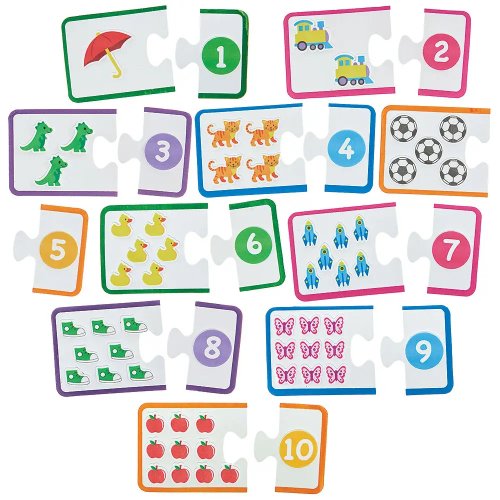 Learn To Count Puzzle Magnets (Pack of 10)