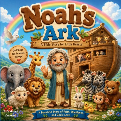 Noah's Ark: A Heartwarming Bible Story for Kids About Faith, Obedience, God's Protection, and His Rainbow Promise