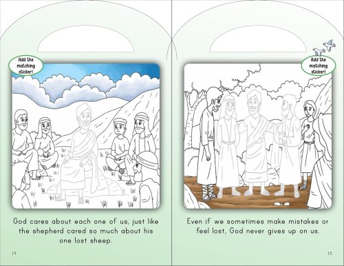 Stick and Colour Bible Stories: The Lost Sheep - With Colour Stickers