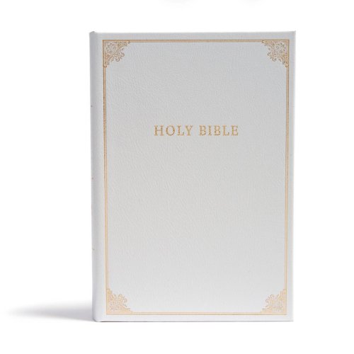 CSB Family Bible, White LeatherTouch Over Board