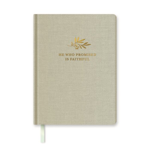 Journal-Faithful Promises Journal (Mist Green Linen)