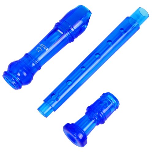 Blue Descant Plastic Recorder
