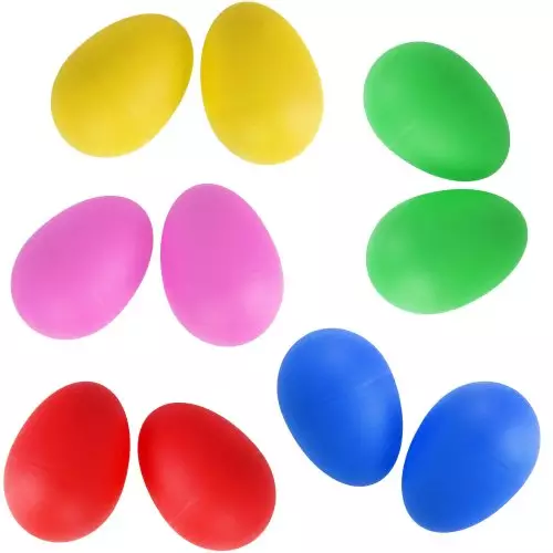 Egg Shakers - Mixed Colours - 5 Pairs