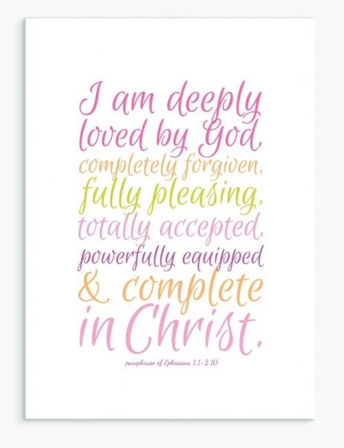 Deeply Loved A6 Greeting Card