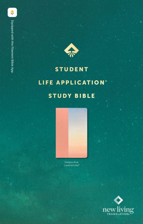 NLT Student Life Application Study Bible, Filament Enabled (LeatherLike, Ombre Pink, Red Letter)