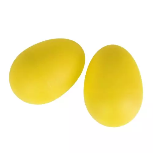 Pair of Yellow Egg Shakers