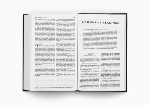 ESV Pew Bible with Responsive Readings (Hardcover, Black)