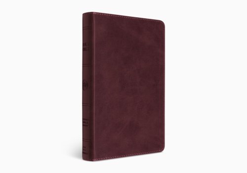 ESV Large Print Thinline Bible, Red Letter (TruTone, Mahogany)