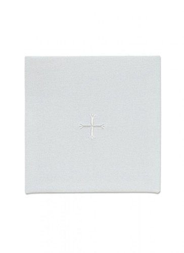 6" x 6" Chalice Pall - Polycotton - White Cross Design
