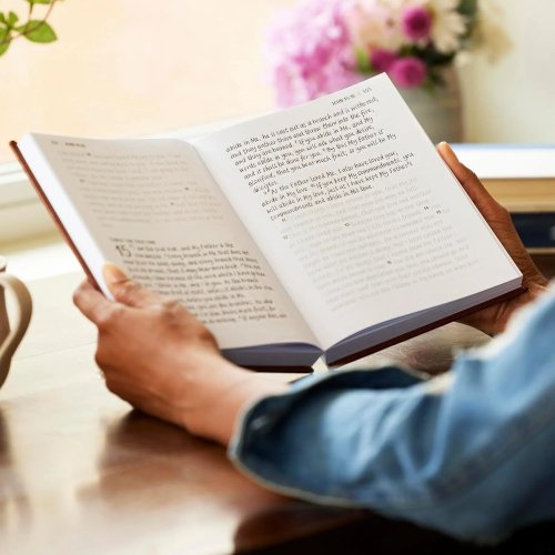 NKJV New Testament, Tracing edition: Engaging the Scripture Word by Word (Brown Leathersoft over Board)