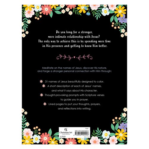 The Names of Jesus Prompted Coloring Prayer Journal