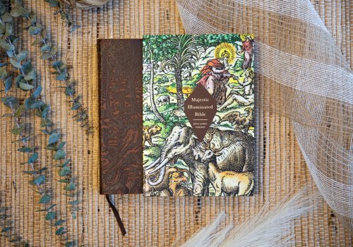 KJV Majestic Illuminated Bible (Brown Leatherluxe)