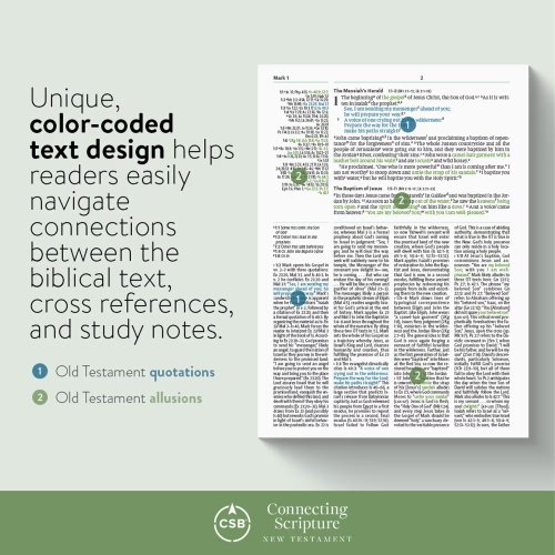 CSB Connecting Scripture New Testament, Black Genuine Leather