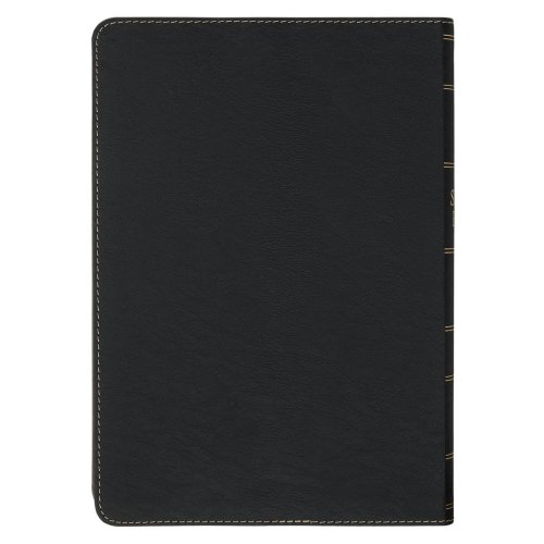 KJV Black and Gray Faux Leather King James Study Bible with Thumb Index