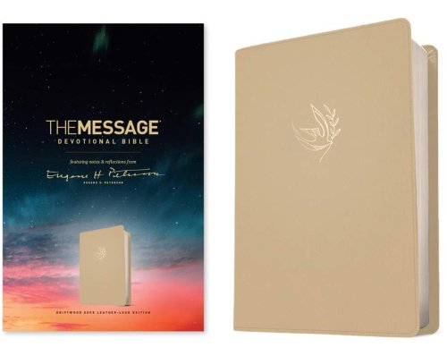 Message Devotional Bible (Leather-Look, Driftwood Dove)