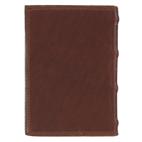 Spice-brown Genuine Leather King James Version Pocket Bible