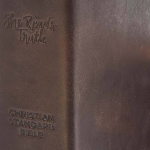 CSB She Reads Truth Bible, Brown Genuine Leather