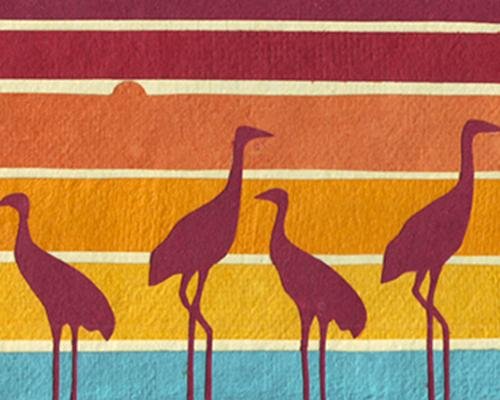 Herons at Dusk