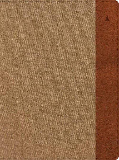 CSB Study Bible, Large Print, Khaki/Brown, Indexed