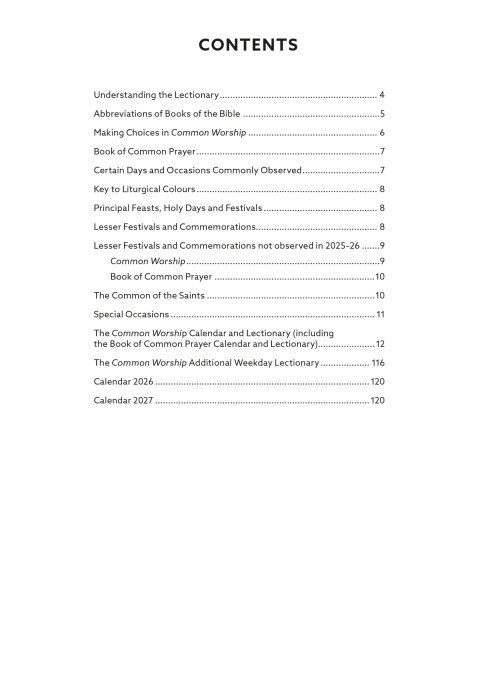 Common Worship Lectionary Spiral-Bound 2026