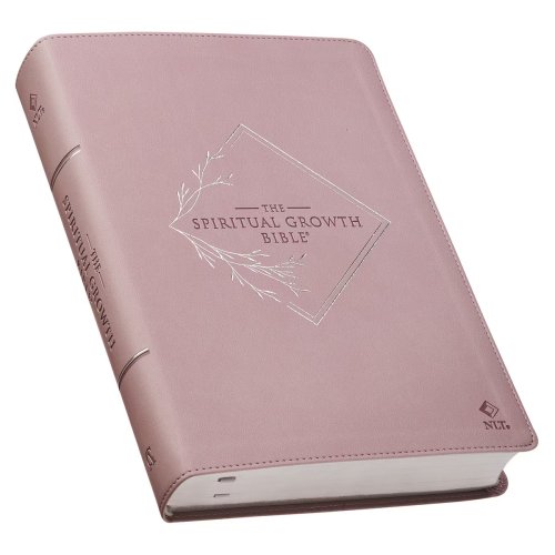 NLT, The Spiritual Growth Bible Faux Leather, Dusty Mauve