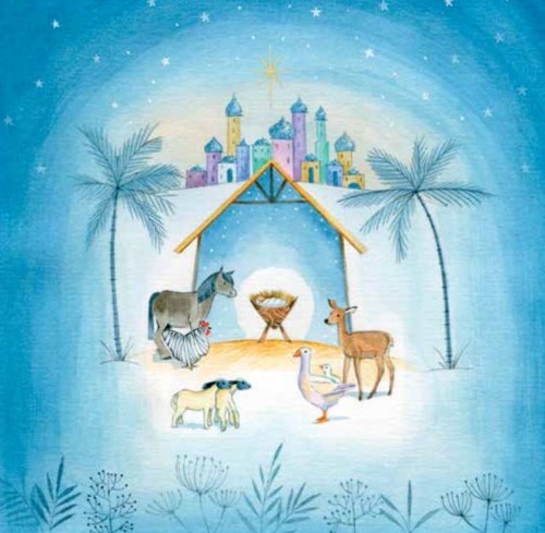 Around The Manger Charity Christmas Cards Pack of 10