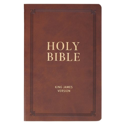KJV Bible Gift Faux Leather, Brown