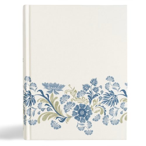 CSB Notetaking Bible, Large Print Edition, Cream Floral Clot