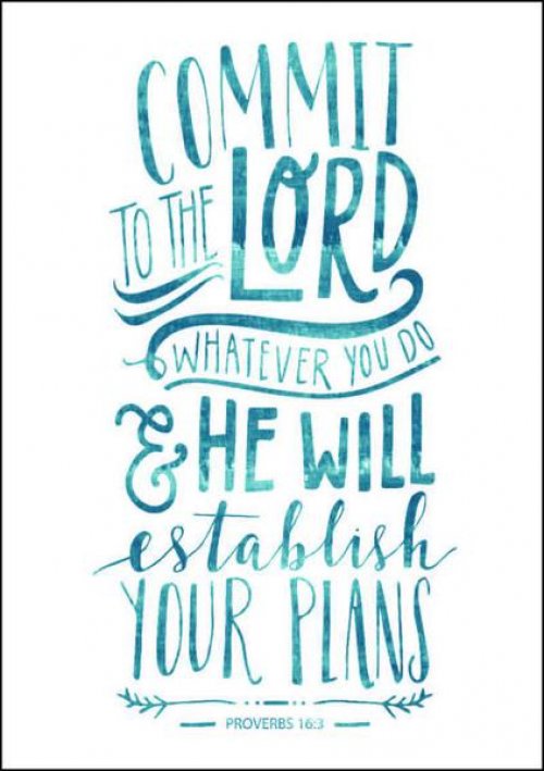 Commit to the Lord, Whatever You Do A4 Print