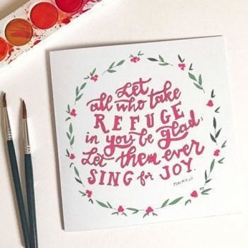 Let All Who Take Refuge Card & Envelope