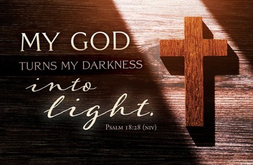 Postcards - Adult - All Occasion - My God - Psalm 18:28 (Niv)