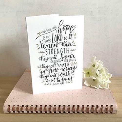 But Those Who Hope A6 Greeting Card